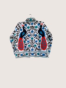 <b>Chinese</b> Style Embroidered Cotton <b>Jacket</b> Mandarin Collar Full Sleeve Floral Pattern Hand Embroidery Adult Spring Wear - Product Image 2