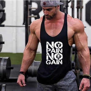 Camiseta muscular de gimnasio para hombre, camisetas sin mangas transpirables de secado rápido para Fitness, culturismo, diseño informal sin mangas - Product Image 5