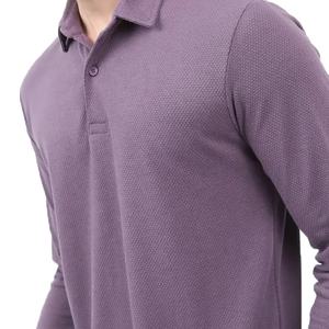 2025 Best New Men's for Polo <b>Shirts</b> Breathable Polyester Spandex <b>Golf</b> <b>Shirt</b> Fast Drying <b>Long</b> <b>Sleeve</b> Plain Blank Solid Knitted Fa - Product Image 4