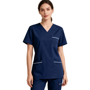 Haute qualité vente respirant femme gommages médicaux ensembles en gros fabrication uniforme pour femmes tissu doux infirmière gommages - Product Image 1