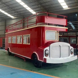 Camion mobile électrique à deux étages pour la restauration Snacks Shop Kiosk Dining Cart Food <span class=keywords><strong>Bus</strong></span> avec équipement de cuisine - Product Image 2