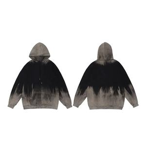 เสื้อฮู้ดดี้ผ้าฝ้ายปักลายฤดูใบไม้ร่วง พิมพ์ลายกราฟิก พิมพ์ลายตามสั่ง ย้อมสีแบบไทได ล้างสีแบบแอซิด ทรงหลวม น้ำหนักผ้า 500 GSM ผ้าฝ้ายฟลีซ 100%  ขั้นต่ำในการสั่งซื้อน้อย - Product Image 2