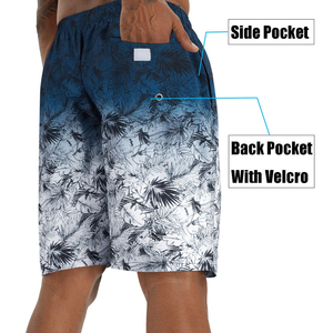 Shorts de plage pour hommes en polyester à impression numérique décontractée personnalisée avec poches Séchage rapide et respirant Maillots de bain - Product Image 4