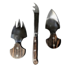 Juego de cuchillos para servir queso de Metal creativo, herramientas para queso de acero inoxidable con extremo de cola curvada corta - Product Image 2