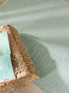 Lytte Emil Mint Tapis pour enfants 120x170 cm Coton Pile découpée Style moderne Lavable pour salle à manger Hall/Entrée Chambre Salon - Product Image 3