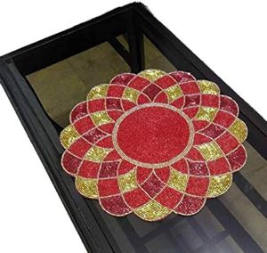 Napperon et tapis de couleur or pour la décoration de la maison, la vaisselle, la table à manger, la fête et le mariage - Product Image 5