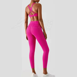 Services OEM Ensemble de yoga pour femmes de style dernier cri Ensemble de yoga pour femmes de haute qualité Ensemble de yoga pour femmes au design personnalisé - Product Image 2