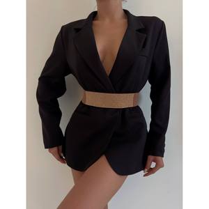 Ceinture en tissu élastique ornée de strass - Product Image 3