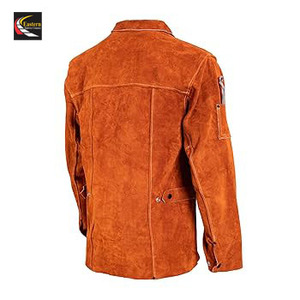 Vêtements de sécurité Veste de soudage en cuir Veste de soudage légère Veste de soudage à prix bon marché - Product Image 2