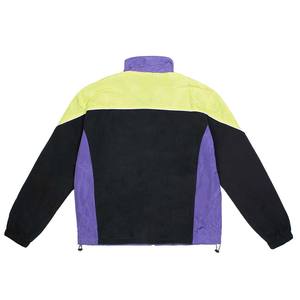 Veste coupe-vent en nylon respirante pour hommes en gros, logo personnalisé, design bicolore, fabrication, taille plus, fermeture éclair, extérieur - Product Image 2