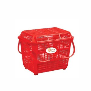 Premium Eco Friendly Modern <b>Double</b> Tier Laundry Basket Lid Durable Clothes Storage <b>Bin</b> Bulk Wholesale Supplier Living Room Hotel - Product Image 3