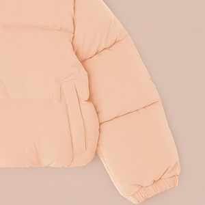 Chaquetas Ligeras Cortas para Mujer, Chaqueta Acolchada con Cierre Completo y Capucha - Product Image 3