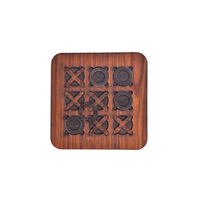 Jeu de puzzle en bois Zero Cross, jeu de société classique Tic Tac Toe pour enfants et adultes - Product Image 1