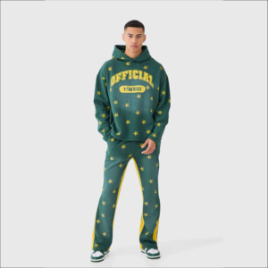 Nuevo conjunto de chándales de algodón 100% transpirables y de secado rápido de Color sólido de estilo Vintage ligero personalizado para invierno - Product Image 1