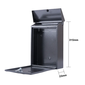 Smart Steel Wall-Mounted Galvanized Locker for Apartment Mailbox Modern <b>Outdoor</b> Dropbox for Home Use Garden Post Application - Product Image 2