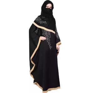 Abaya élégante pour femmes, manches longues, confortable, automne-hiver, couleurs unies personnalisées, respirante, extensible dans les quatre sens, légère - Product Image 3