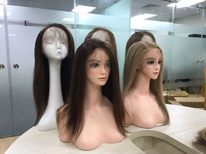 Vente en gros de haute qualité 12 pouces vierge Remy droite extensions de cheveux humains vietnamiens avant de lacet pour dentelle perruque transparente - Product Image 6