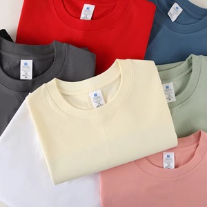 Vente en gros 230gsm T-shirt surdimensionné à épaules tombantes T-shirt uni blanc en coton avec impression de logo personnalisé pour hommes - Product Image 1