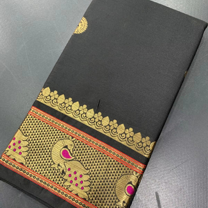 Colección de boutique india, Sari de seda estilo Maharashtra importado, la última tendencia de moda, ropa exclusiva para festivales de bodas para mujeres - Product Image 1