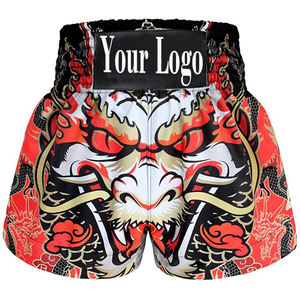 Shorts de Muay Thai et de Kick Boxing Personnalisés en Gros, 100% Polyester, Solide, Séchage Rapide, Respirant, Haute Qualité, Taille Élastique, Style Urbain - Product Image 6