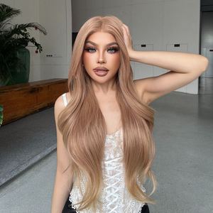 Rosie-DWY Light Brown Synthetic <b>Wig</b> 136 Lace Front Free Part Wavy Tresses Wavy Tresses Synthetic <b>Wig</b> - Product Image 5