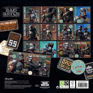 Calendario de Escritorio y Pared de Star Wars Bad Batch 2024, Calendario de Papel Impreso para Uso en Oficina, Exhibición y Reloj - Product Image 1