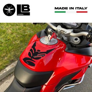 Adesivo Decorativo Moto 3D Effetto Carbonio con Logo in Rilievo per Serbatoio Ducati Multistrada 1200 2015-2017 Compatibile - Product Image 2