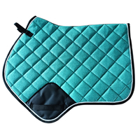 Sous-selle d'équitation réglable en satin pour saut d'obstacles, prix de gros, avec doublure en polycoton et mousse antidérapante pour entraînement et compétition