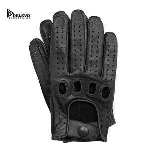 Premium leather <b>motorcycle</b> racing gloves with touchscreen support breathable comfort and strong <b>grip</b> stylish riding - Product Image 5