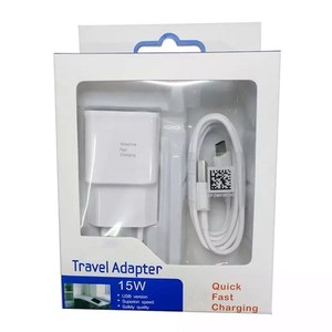 Meilleure vente pour <span class=keywords><strong>Samsung</strong></span> <span class=keywords><strong>Galaxy</strong></span> S6 S8 <span class=keywords><strong>S9</strong></span> S10 Note 9 <span class=keywords><strong>Chargeur</strong></span> rapide <span class=keywords><strong>Chargeur</strong></span> mural de voyage rapide d'origine avec câble de données Type C de 1.2m - Product Image 1