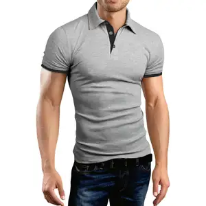 Оптовая продажа, Oem, изготовленная на заказ, Поло из полиэстера и хлопка, простая 16 видов цветов рубашка для гольфа на заказ, пустая Мужская футболка-поло