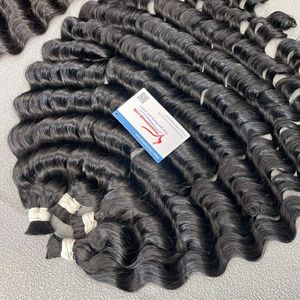 Prêt en Stock 100% Vietnamien Remy Cheveux Humains Tissage Extensions Lace Type Vapeur Vague Profonde Perruque Matériel En Vrac 8- 30 Pouces - Product Image 3
