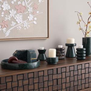 Elegante lámpara de vela de metal negro, luz decorativa hecha a mano, acento para mesa de comedor, espacio de vida y regalos - Product Image 1