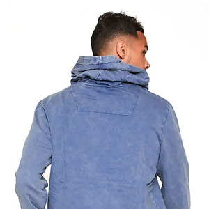 Meilleure vente couleur et tailles personnalisées sweats à capuche unis délavés à l'acide pour hommes | Nouveaux sweats à capuche délavés à l'acide pour hommes de style streetwear - Product Image 6