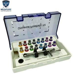 Professional Dental Implantology Screw Driver Kit Surgical Manual Prosthetic <b>Set</b> with <b>Torque</b> Wrench and 16 Drivers - Product Image 4