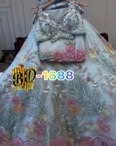 ชุดเดรสผ้าลูกไม้ปักเลื่อมสำหรับผู้หญิงชุดเดรสผ้าลูกไม้สำหรับผู้หญิงลายปากีสถาน - Product Image 1