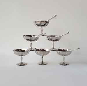 Cuenco de helado de acero inoxidable, cuenco de helado decorativo moderno de Metal superventas, acero inoxidable plateado - Product Image 4