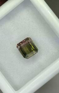 Pierre de tourmaline naturelle facettée, couleur bio, coupe octogonale, pierre précieuse avec couleur bio unique - Product Image 5