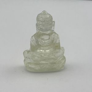 Hermosa calavera LDG tallada a mano, Buda de cristal del desierto libio Natural tallado a mano, certificado IGI - Product Image 2