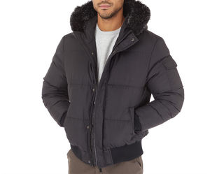 Veste matelassée softshell pour homme, prix d'usine, vente en gros, haute qualité, coupe-vent, fermeture éclair, logo et taille personnalisés, style streetwear hip-hop - Product Image 1