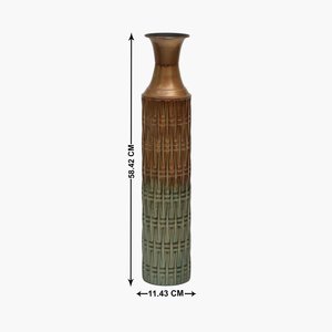 Home Shine Vase à fleurs en métal artisanal plaqué or de haute finition Design de base à la mode Vase à fleurs de vente chaude - Product Image 2