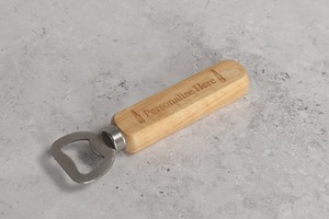 Abrebotellas personalizado con mango de madera Abrebotellas de favor de boda a bajo precio - Product Image 5