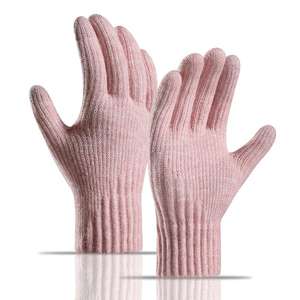 Nouveaux gants en cachemire tricotés, rembourrés et très isolés pour l'hiver - Product Image 1
