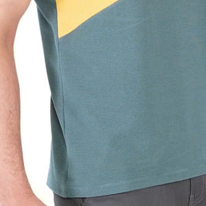 Elegante algodón pesado 320gsm logotipo personalizado hombres camiseta hombres Plain Boxy Fit camisetas en blanco - Product Image 3