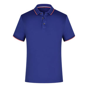 Camiseta Polo para hombre de color sólido Camiseta polo para hombre de algodón/poliéster de primera calidad lisa en blanco - Product Image 6