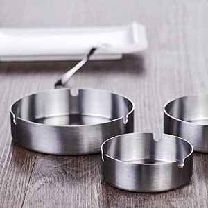 Cendrier en acier inoxydable de haute qualité avec logo personnalisé imprimé - Product Image 1