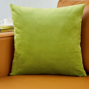 Ensemble de housses de coussin rectangulaires en velours bleu fuchsia vert sarcelle, couleur unie, amovibles, lavables, décoratives - Product Image 3