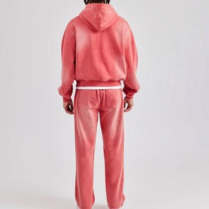 Ensemble sweat-shirt et pantalon de survêtement MOVATEXTILE 600 GSM personnalisé pour l'hiver, style streetwear, coupe ample, coton léger, pour homme - Product Image 4