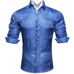 Camisa informal de negocios de manga larga de lino natural sólido al por mayor de calidad superior personalizada fácil de usar ODM - Product Image 5