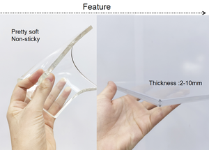 Gel Báo Chí Gel in ấn Nguồn cung cấp rõ ràng đôi hai mặt tấm dính Polymer PU tái sử dụng gel in ấn tấm cho nghệ thuật và thủ công - Product Image 5